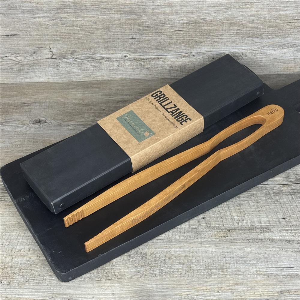 Grillzange, kirsche, 42 cm, Papa, der beste Mann am Grill, personalisierbar