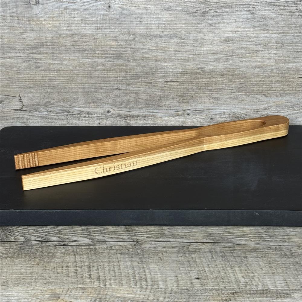 Grillzange, kirsche, 42 cm, personalisierbar