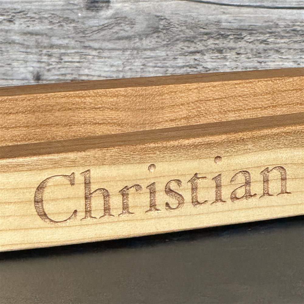 Grillzange, kirsche, 42 cm, personalisierbar