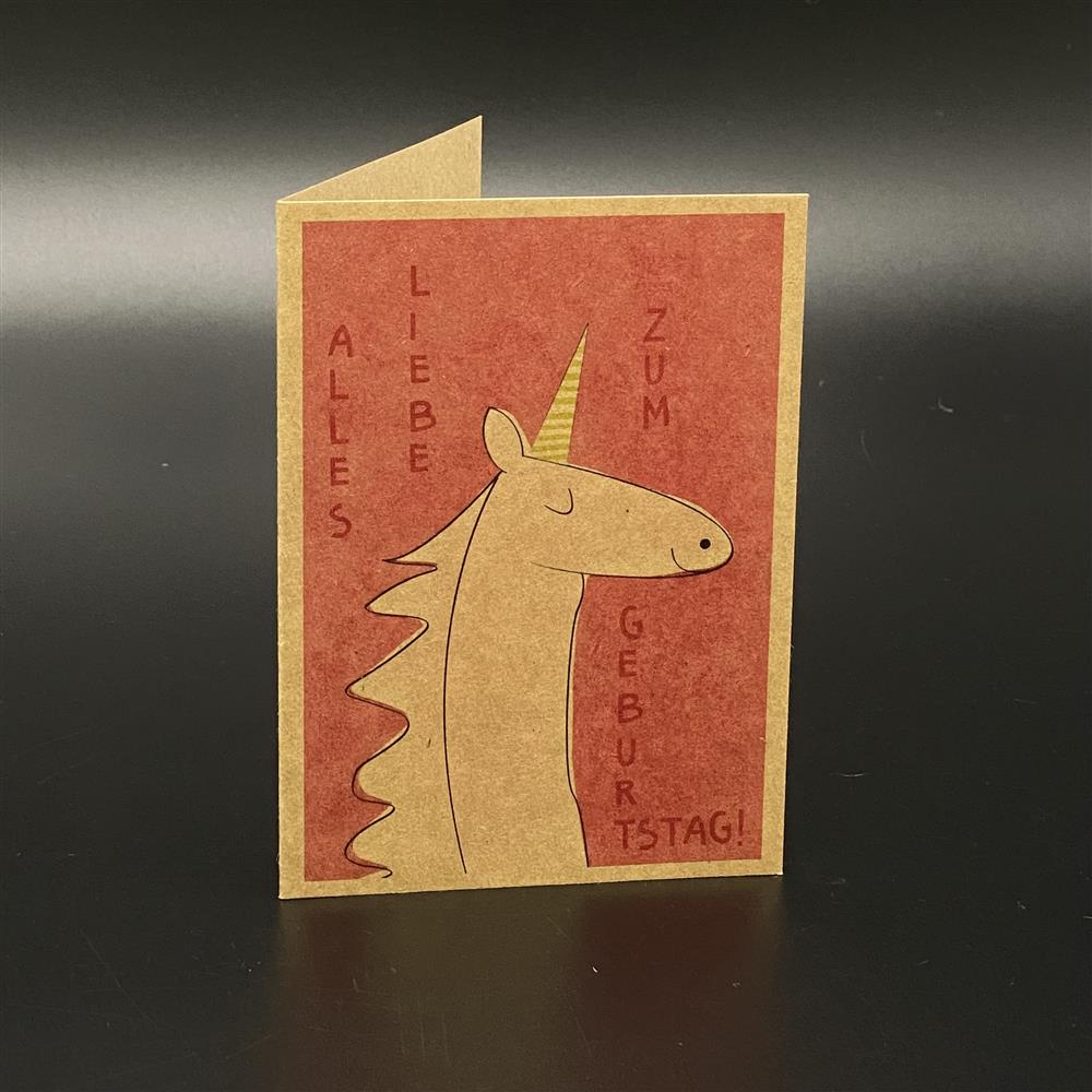 Dieses 5er-Set hochwertiger Grußkarten aus Kraftkarton mit farblich passendem Kuvert ist ideal für Geburtstagsgrüße. Größe je Karte ca. 11 x 15 cm, Motiv: Einhorn, Aufdruck „Alles Liebe zum Geburtstag“. Perfekt für Kinder, Freunde oder Familie – stilvoll, liebevoll gestaltet und voller Charme.
