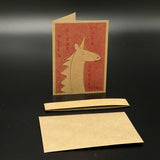 Grußkarten Geburtstag Einhorn, 5er Set