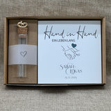 Geschenkset Hochzeit, personalisiert