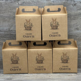 Giebelverpackung klein, Frohe Ostern, 5 Stück