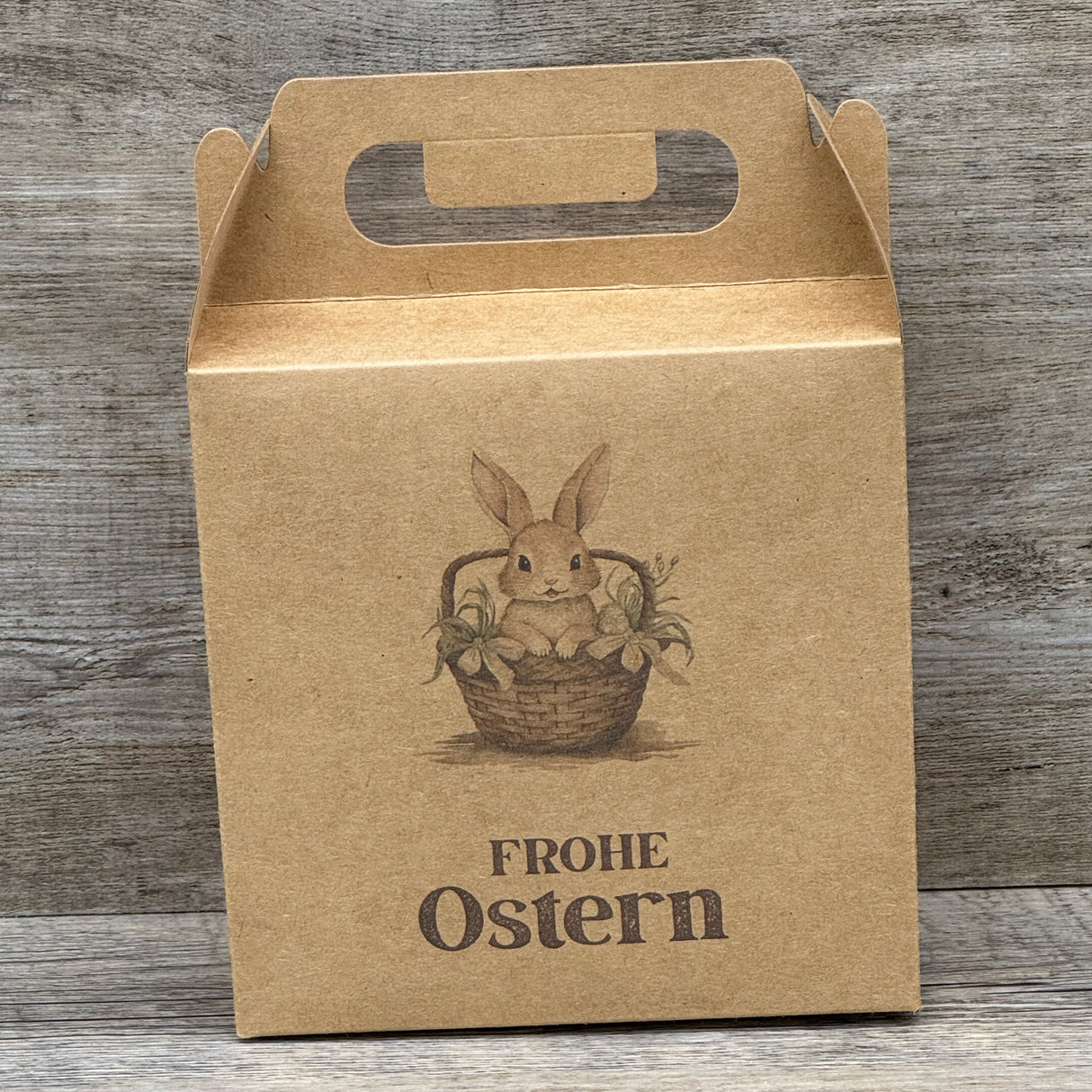 Giebelverpackung klein, Frohe Ostern, 5 Stück