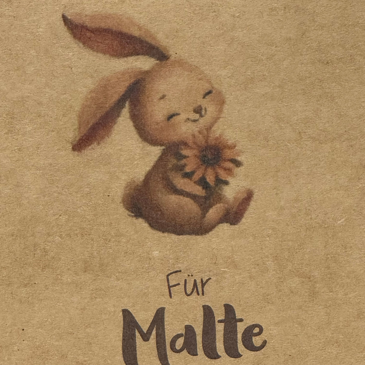 Giebelverpackung klein, Frohe Ostern, personalisiert