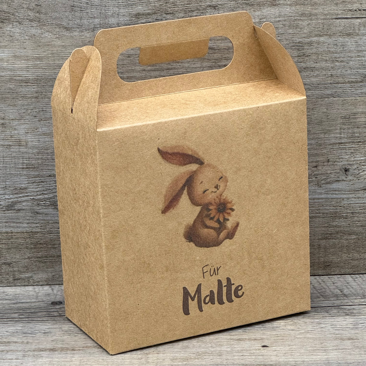 Giebelverpackung klein, Frohe Ostern, personalisiert