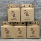 Giebelverpackung klein, Frohe Ostern, 5 Stück