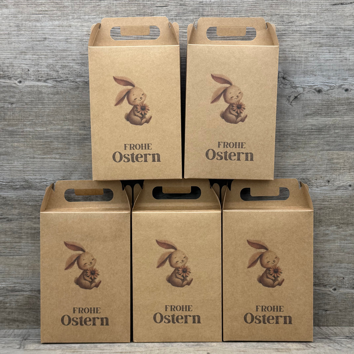Giebelverpackung groß, Frohe Ostern, 5 Stück