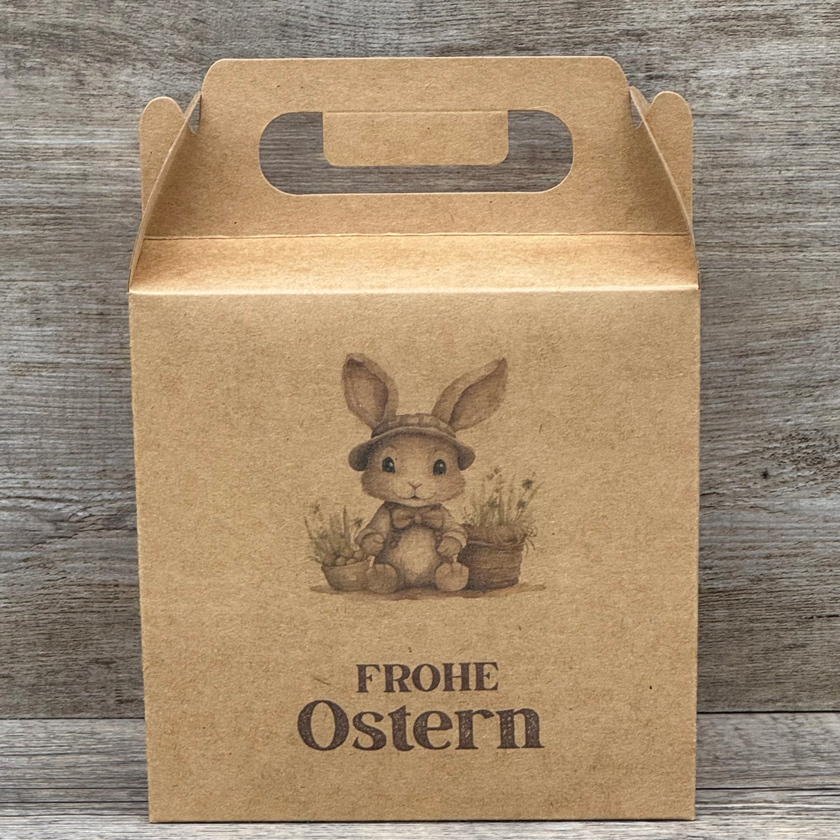 Giebelverpackung klein, Frohe Ostern, 5 Stück