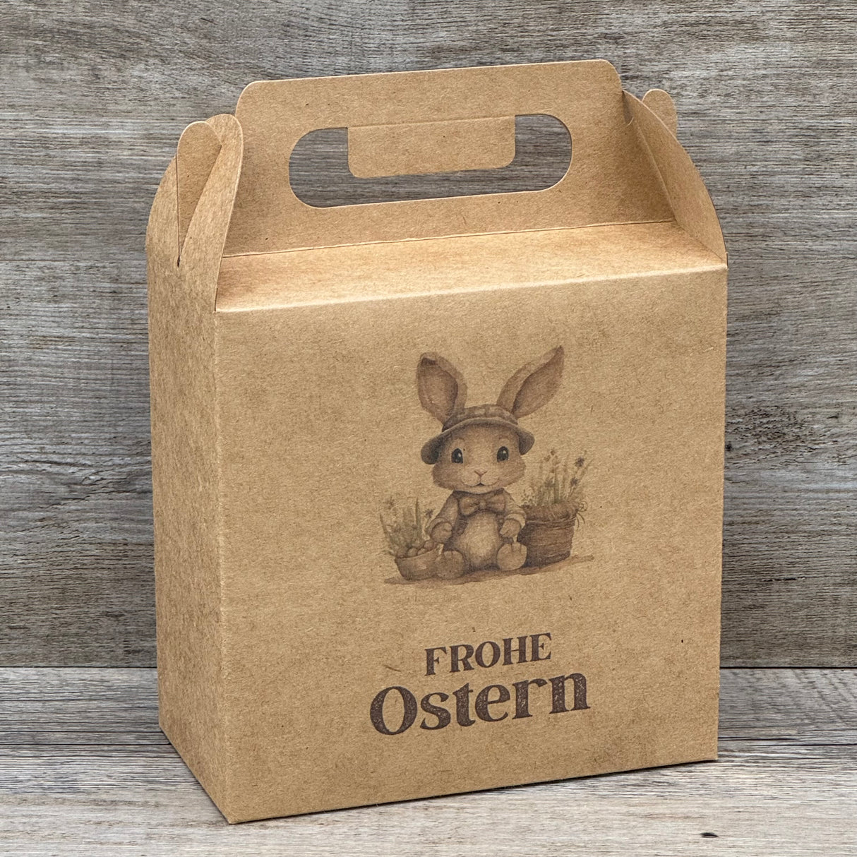 Giebelverpackung klein, Frohe Ostern, 5 Stück