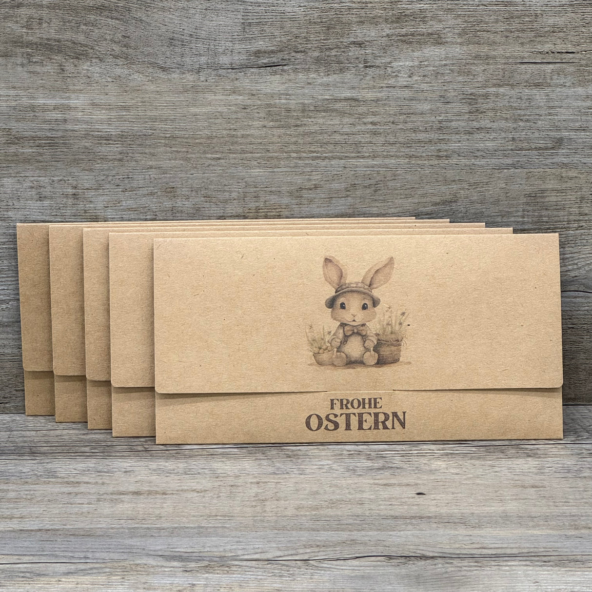 Gutscheinverpackung Frohe Ostern, 5 Stück