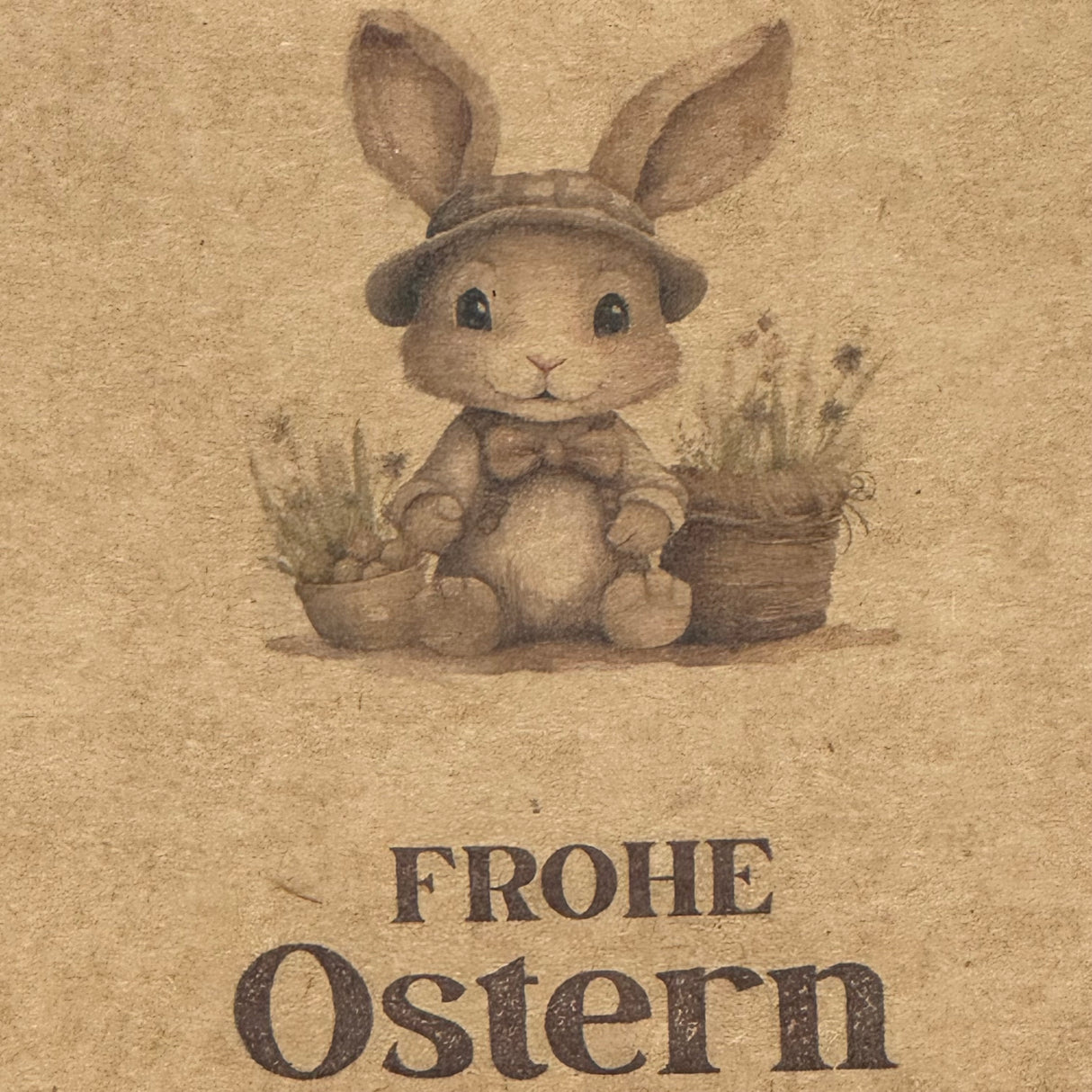 Giebelverpackung klein, Frohe Ostern, 5 Stück
