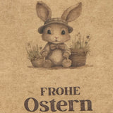 Giebelverpackung klein, Frohe Ostern, 5 Stück