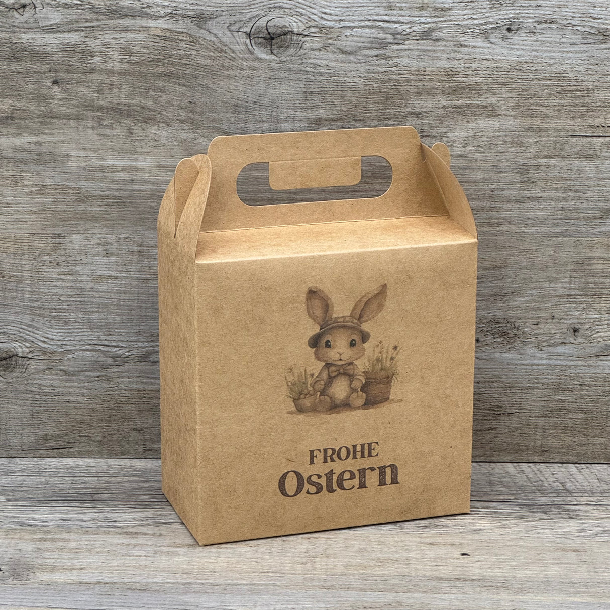 Giebelverpackung klein, Frohe Ostern, 5 Stück