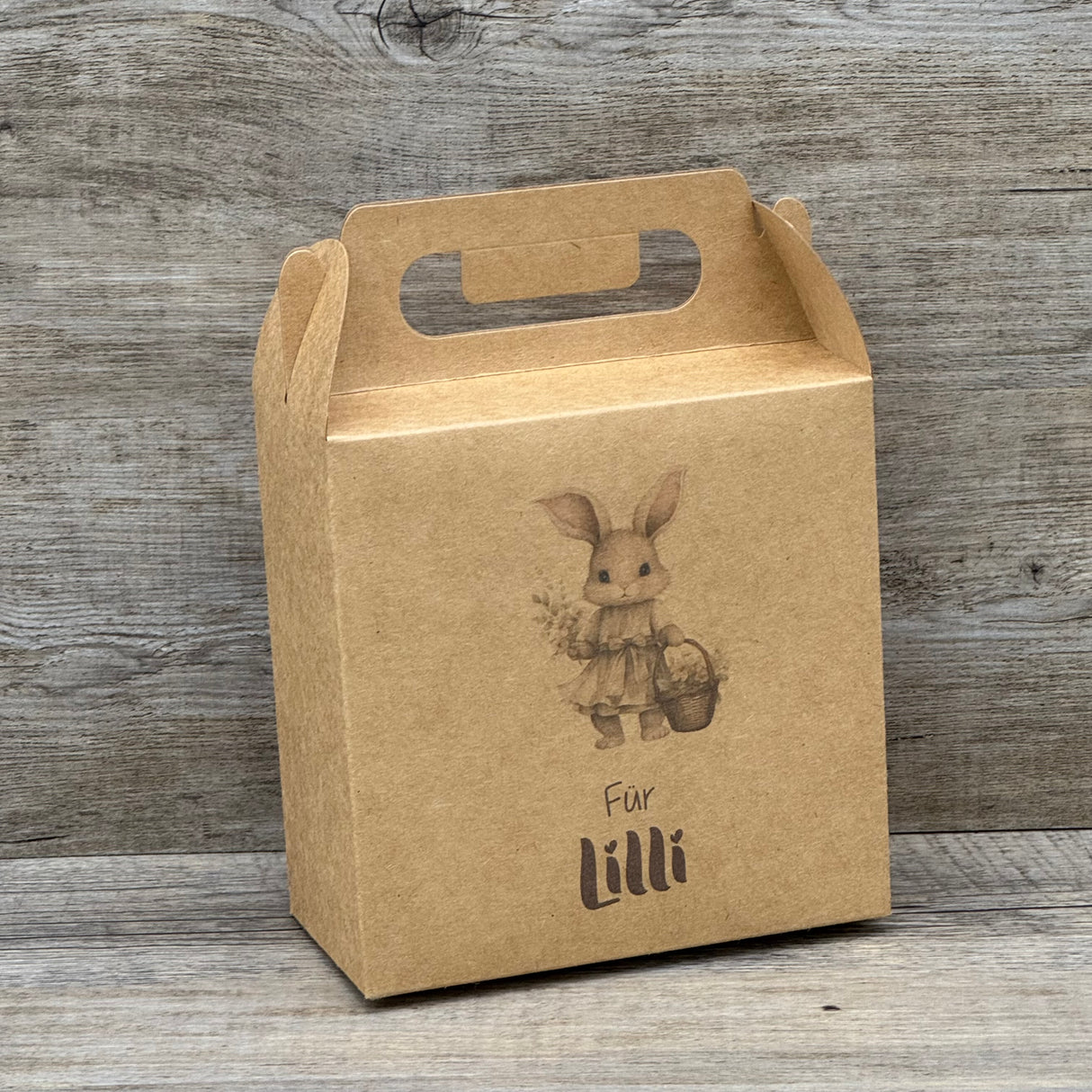Giebelverpackung klein, Frohe Ostern, personalisiert