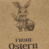 Giebelverpackung klein, Frohe Ostern, 5 Stück