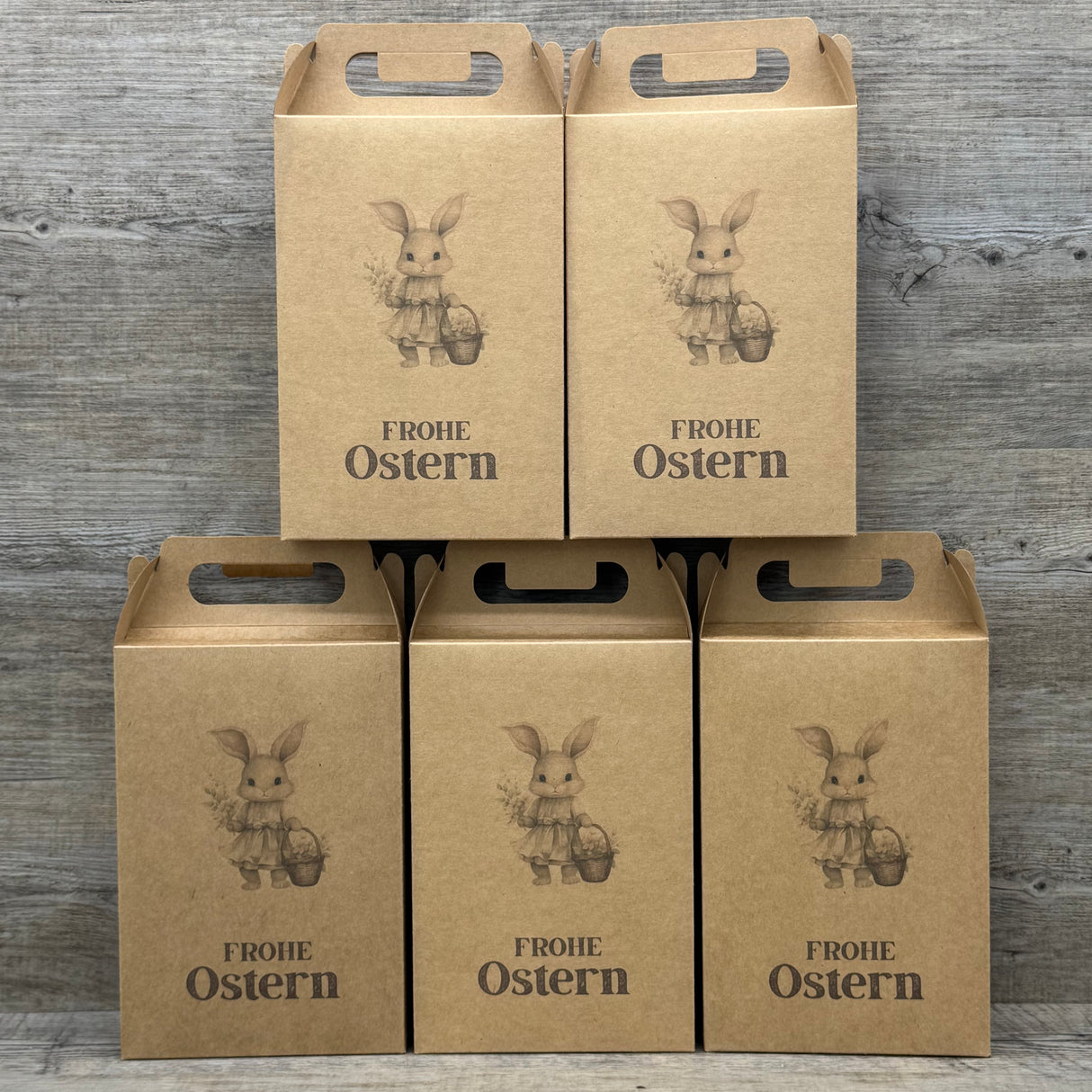 Giebelverpackung groß, Frohe Ostern, 5 Stück