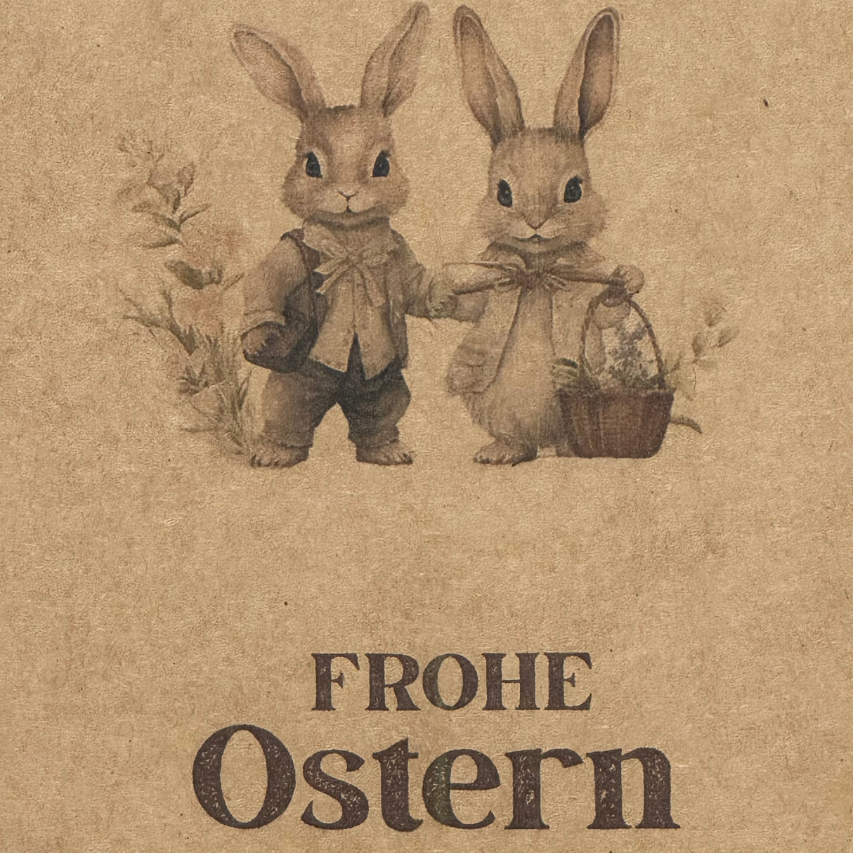 Giebelverpackung groß, Frohe Ostern, 5 Stück