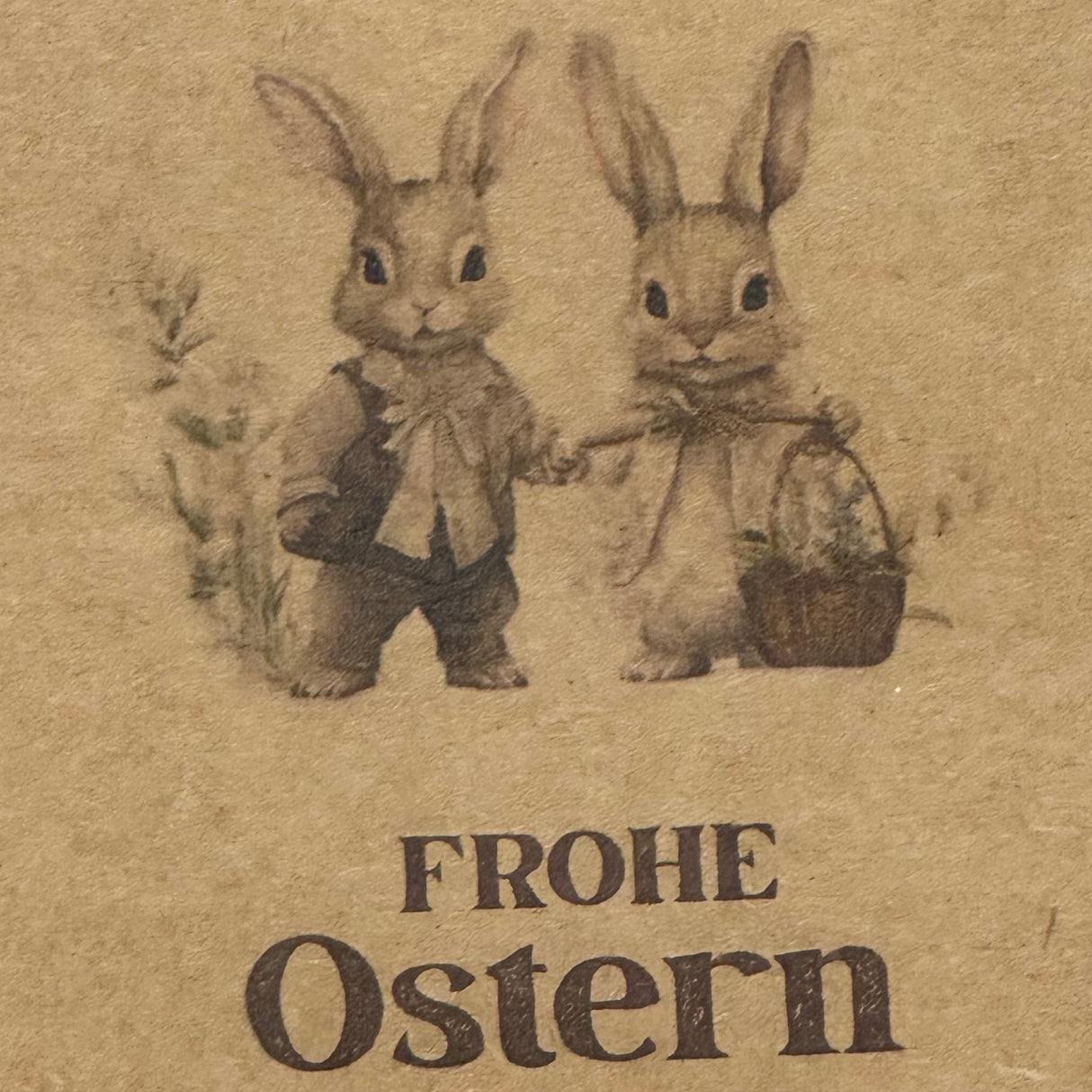 Giebelverpackung klein, Frohe Ostern, 5 Stück