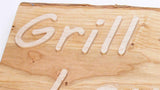 Holzschild Grill + Chill Lounge