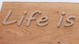 Holzschild Life is better in the Hot Tub