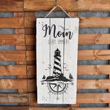Holzschild Moin geht immer - Leuchtturm