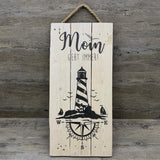 Holzschild Moin geht immer - Leuchtturm