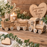 Holzzug Hochzeit aus Treibholz | personalisiert
