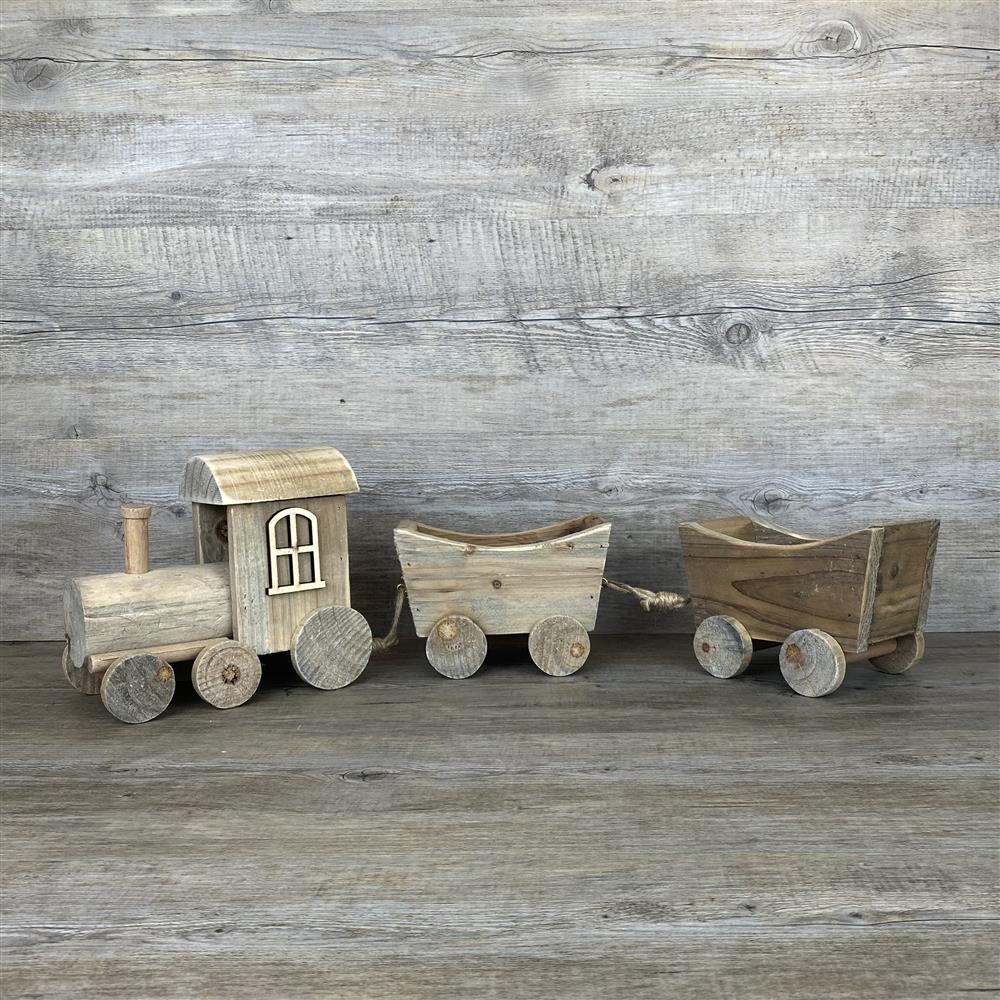 Holzzug Hochzeit, personalisiert