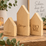 Häuser Set  - Familie ist der Ankerplatz des Herzens | personalisiert