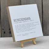 Wooden Block - Hundemama, personalisierbar