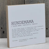 Wooden Block - Hundemama, personalisierbar