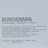Wooden Block - Hundemama, personalisierbar