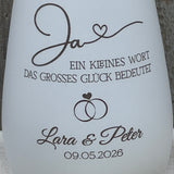 Deko Light - Ja - ein kleines Wort das grosses Glück bedeutet, personalisierbar