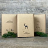 Geschenkverpackung Weihnachten 20 x 14 x 8cm, 5 Stück