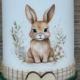 Stumpenkerze Frohe Ostern, Osterhase