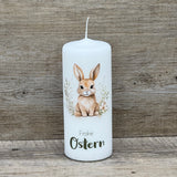 Stumpenkerze Frohe Ostern, Osterhase