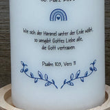 Personalisierte Kommunionskerze - Fisch