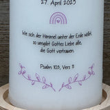 Personalisierte Kommunionskerze - Fisch