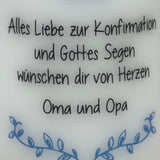 Personalisierte Konfirmationskerze - Fisch