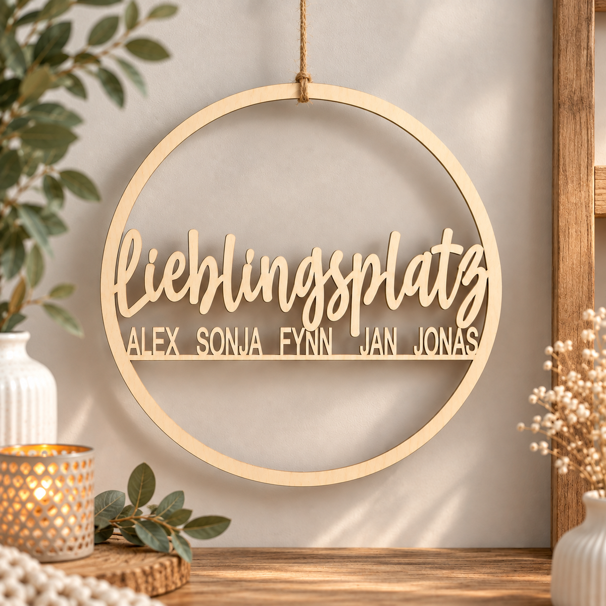 Deko Ring - Lieblingsplatz | personalisiert