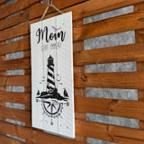 Holzschild Moin geht immer - Leuchtturm