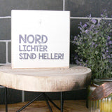 Wooden Block Shabby Nordlichter sind heller