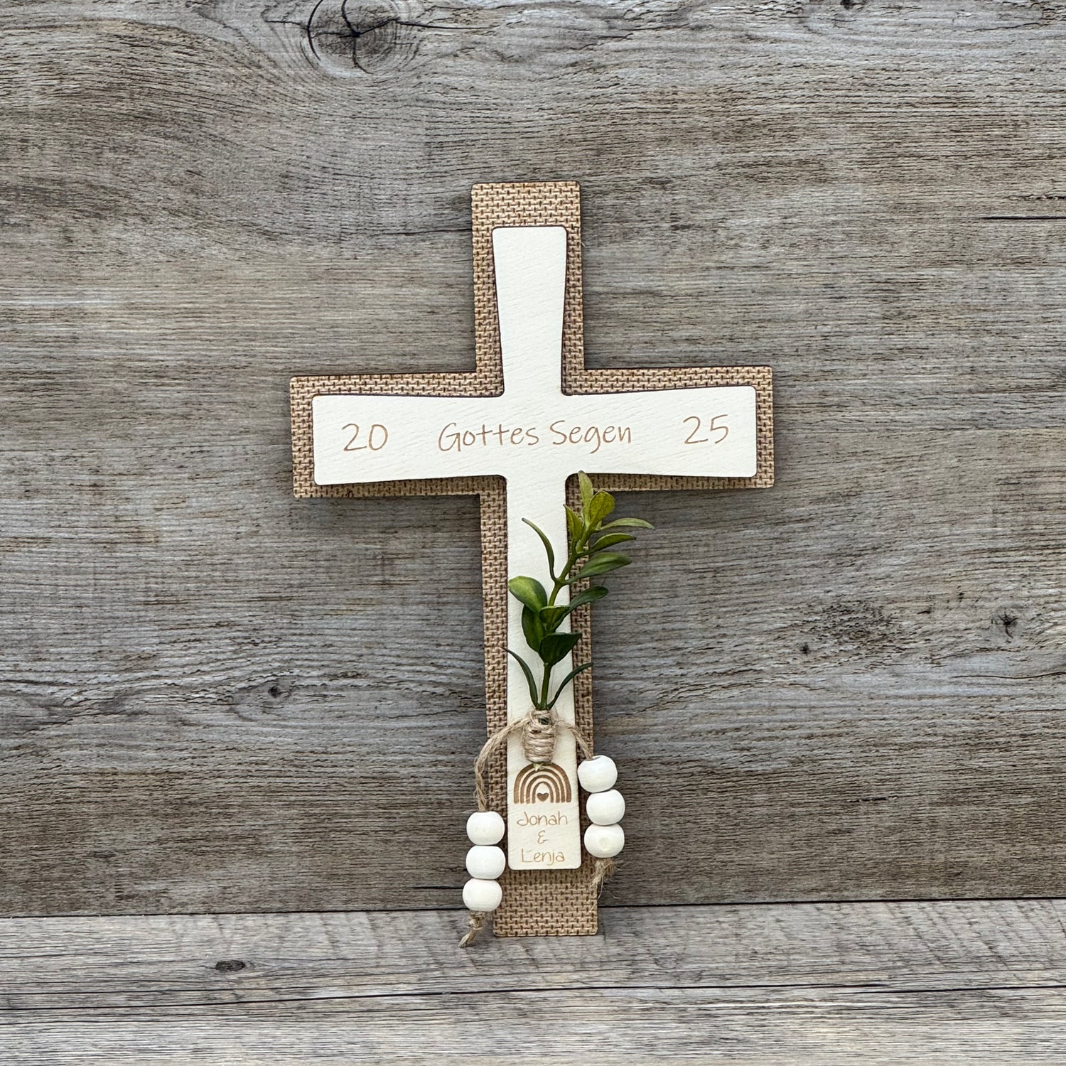 palmzweige künstlich Personalisierbares Palmkreuz aus Holz – Geschenk & Andenken zum Palmsonntag  – Geschenkekreisel GmbH