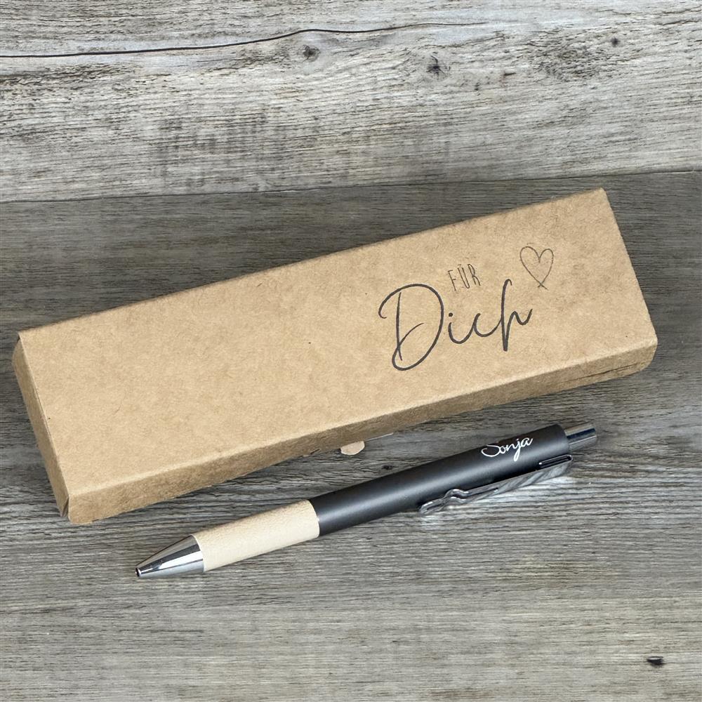 Personalisierter Kugelschreiber in Geschenkverpackung 'Für Dich'