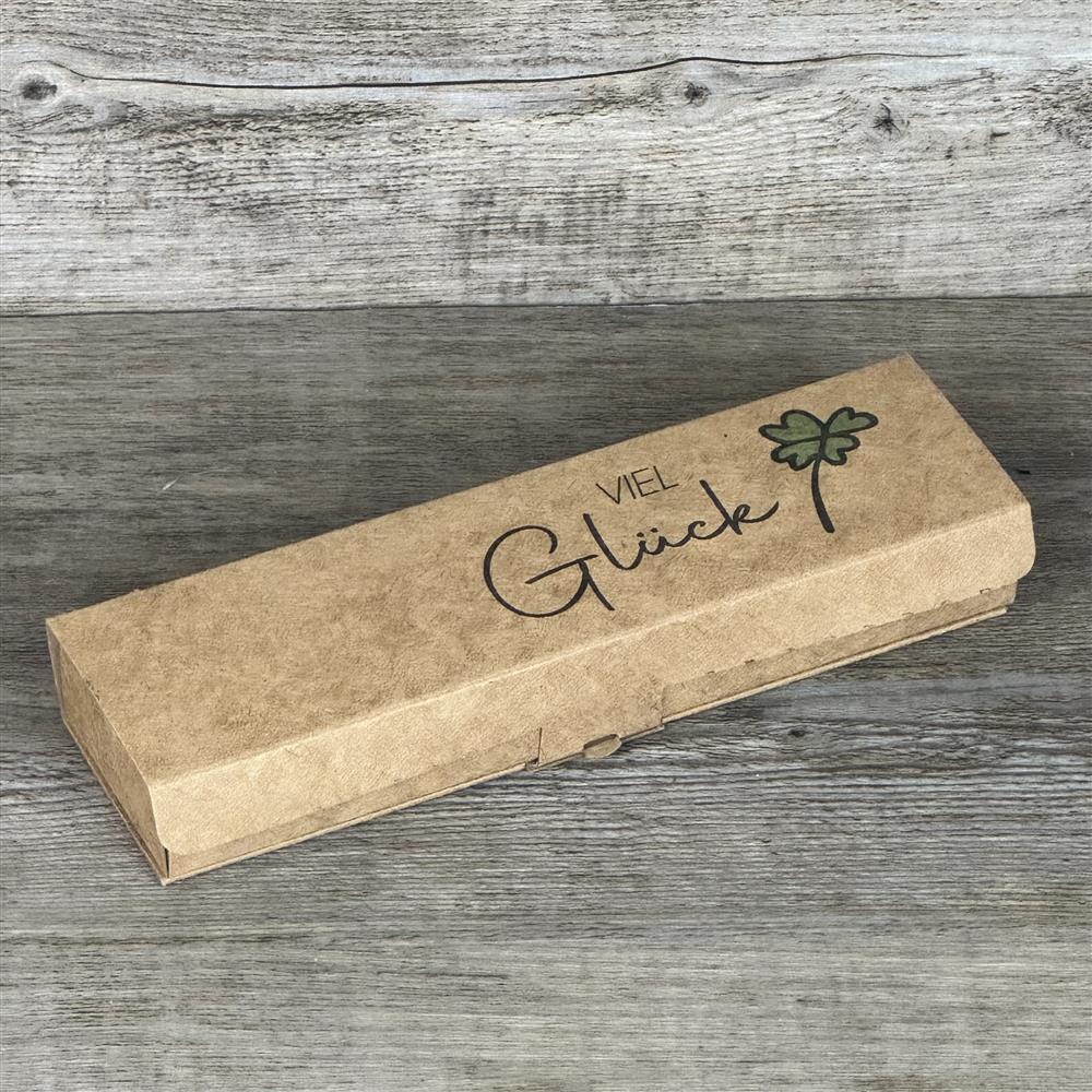 Personalisierter Kugelschreiber in Geschenkverpackung 'Viel Glück'