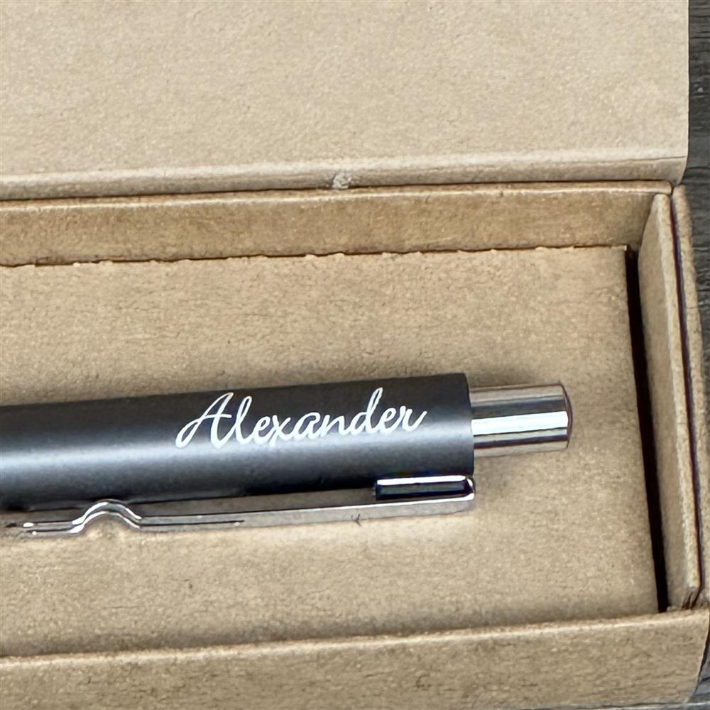 Personalisierter Kugelschreiber in Geschenkverpackung 'Viel Glück'