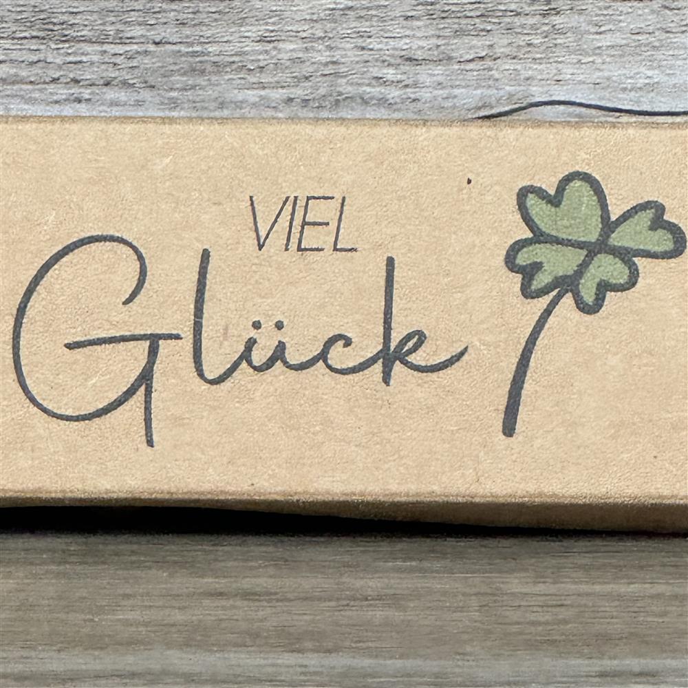 Personalisierter Kugelschreiber in Geschenkverpackung 'Viel Glück'