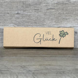 Personalisierter Kugelschreiber in Geschenkverpackung 'Viel Glück'