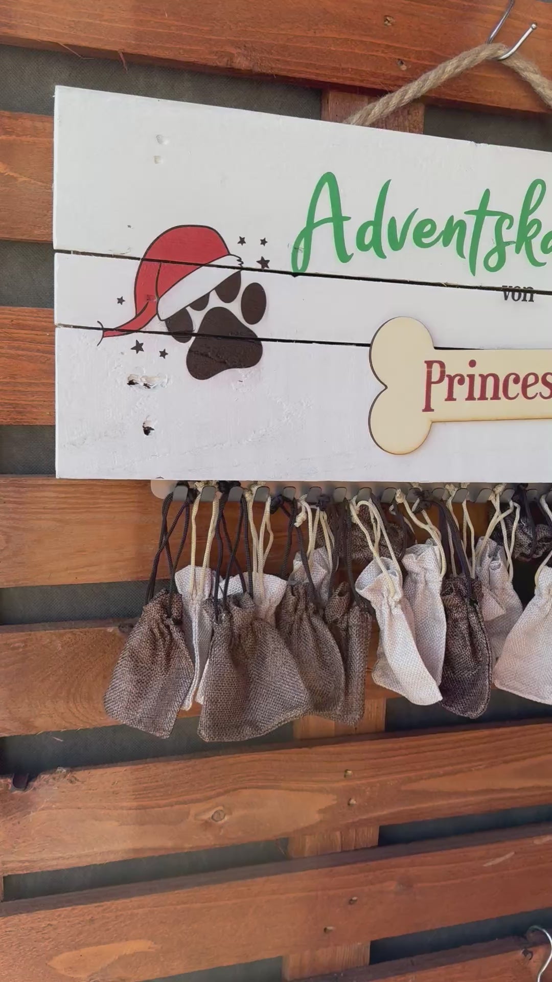 Personaliserter Adventskalender für Hunde